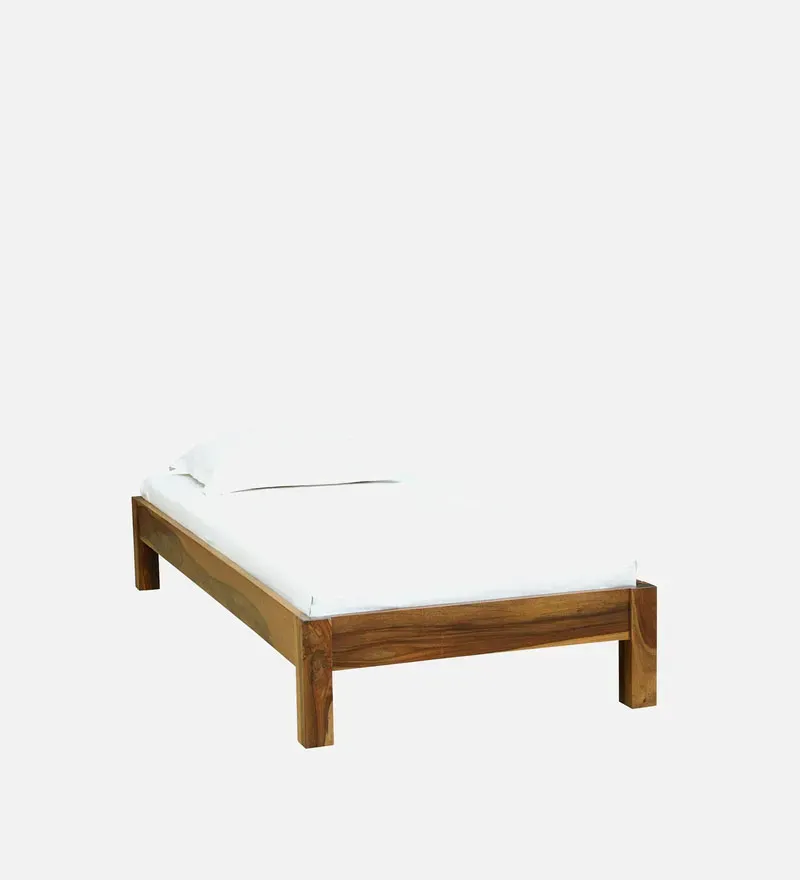 Ufa Sheesham Wood Single Bed In Rustic Teak Finish.jpg3.webp