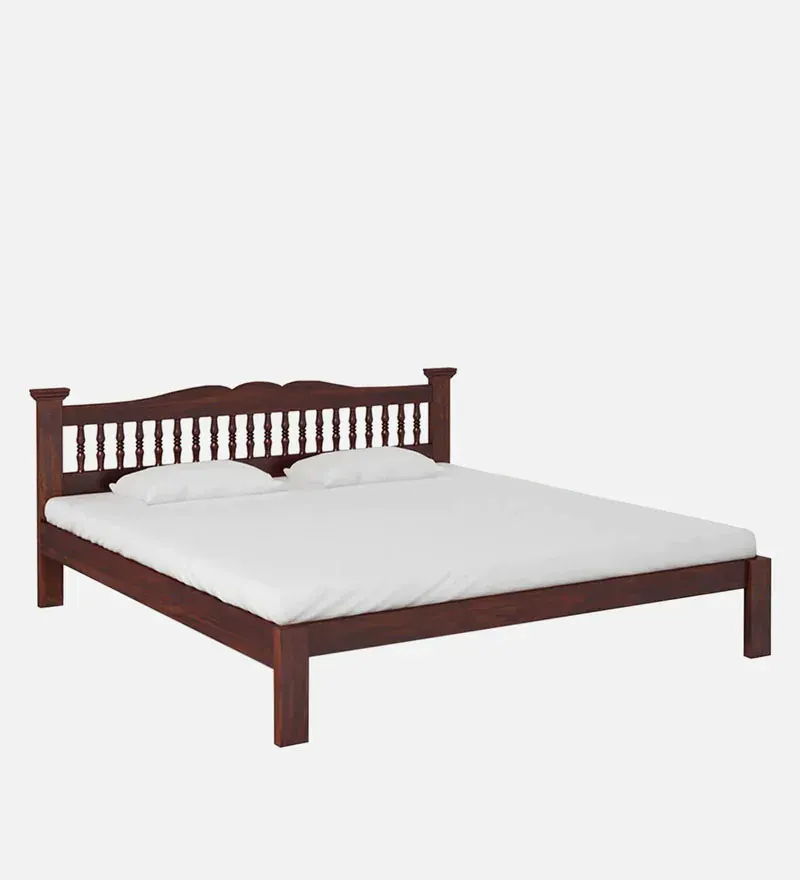 Uttara Sheesham Wood King Size Bed In Provincial Teak Finish.jpg2.webp