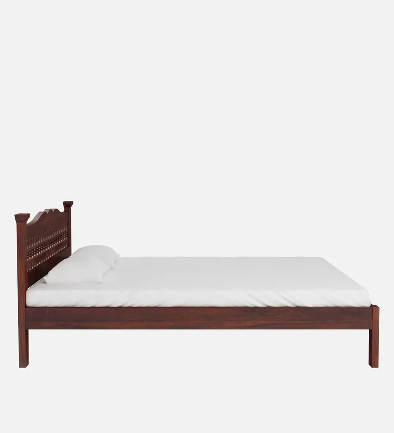 Uttara Sheesham Wood King Size Bed In Provincial Teak Finish.jpg4.webp