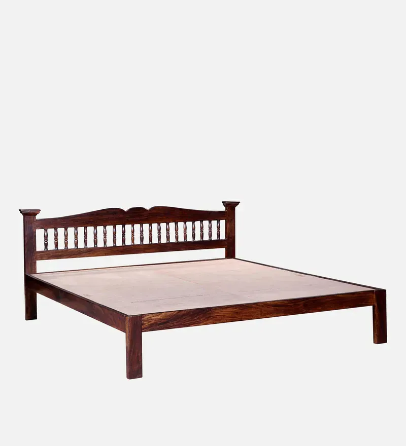 Uttara Sheesham Wood King Size Bed In Provincial Teak Finish.jpg6.webp