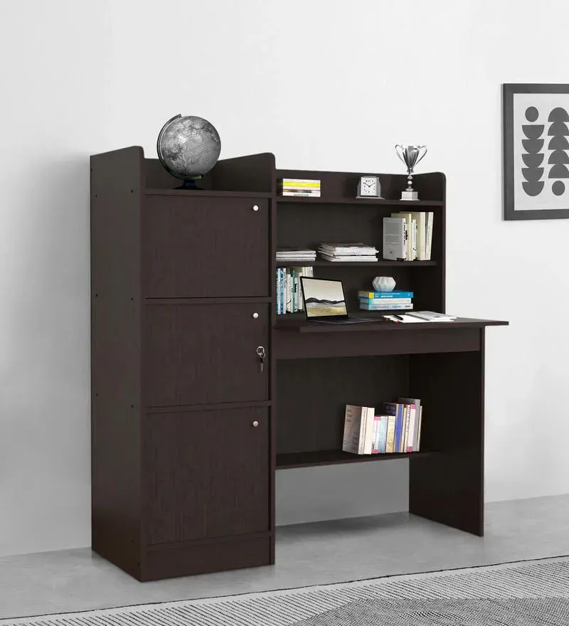 Venus Hutch Desk in Wenge Finish.webp