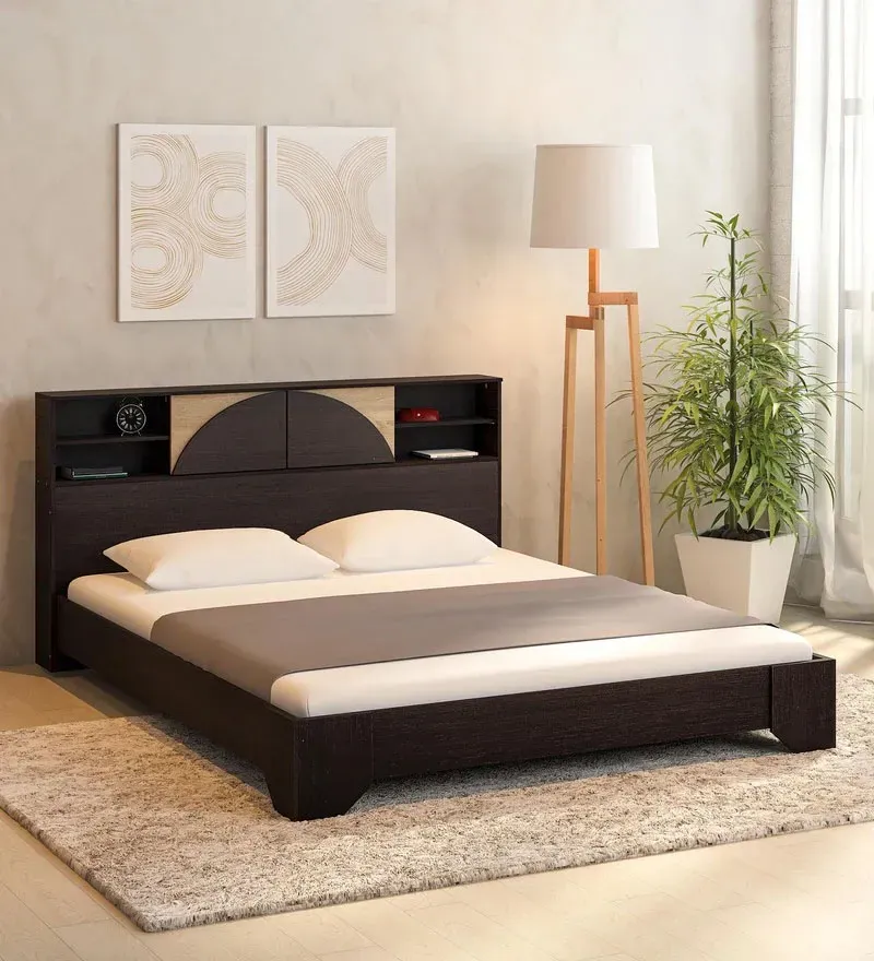 Vida King Size Bed in Wenge Finish.webp