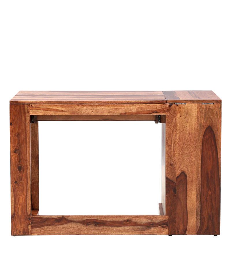Waldo Solid Wood Writing Table In Rustic Teak Finish8.jpg