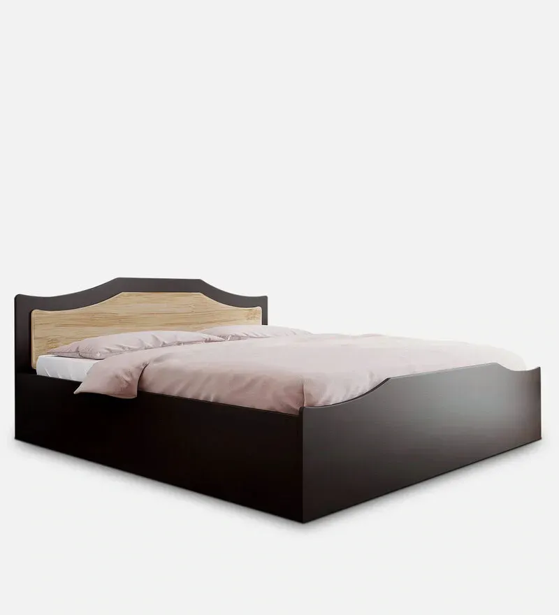 Willy King Size Bed in New Wenge Finish with Box Storage.webp