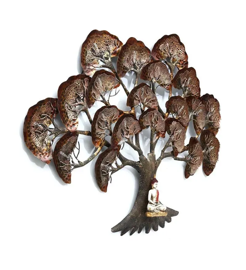 Wrought Iron Bodhi Tree Wall Art With Led In Brown.jpg2.webp