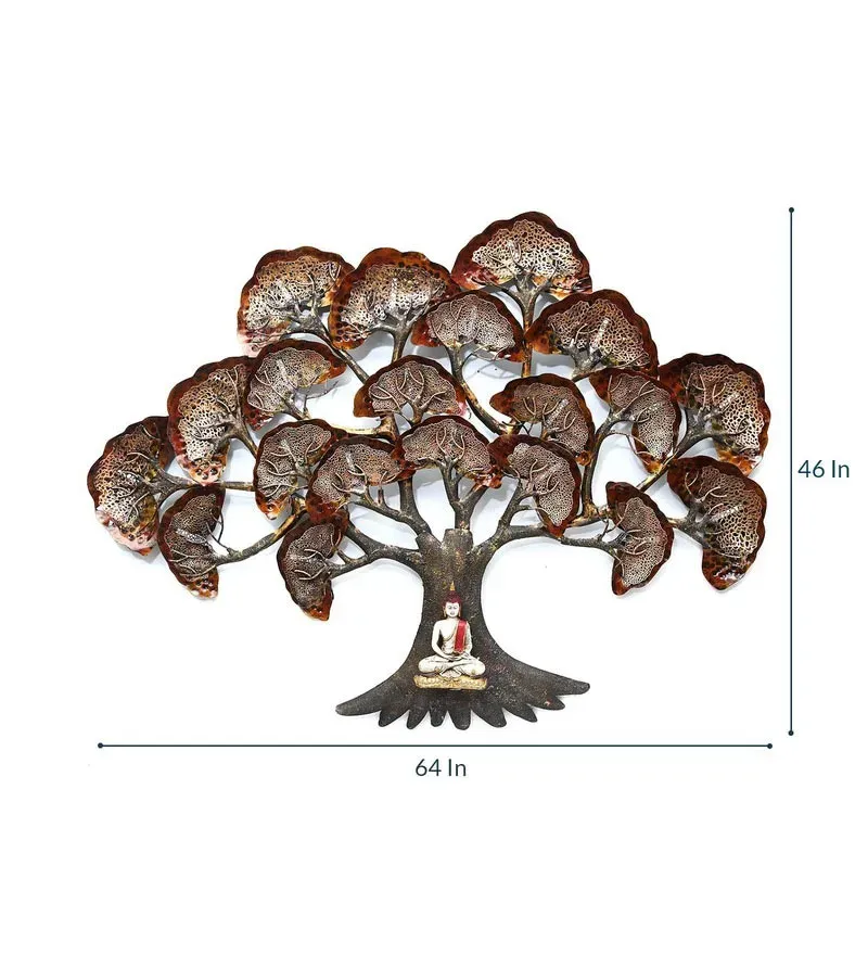 Wrought Iron Bodhi Tree Wall Art With Led In Brown.jpg3.webp