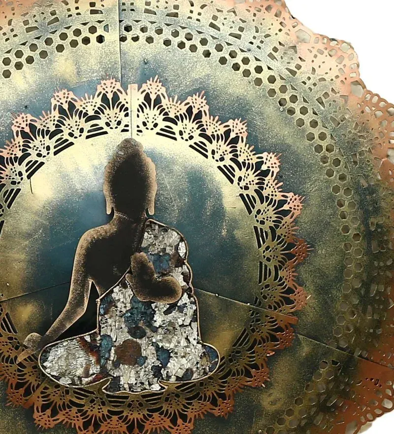 Wrought Iron Buddha Wall Art With Led In Green.jpg4.webp