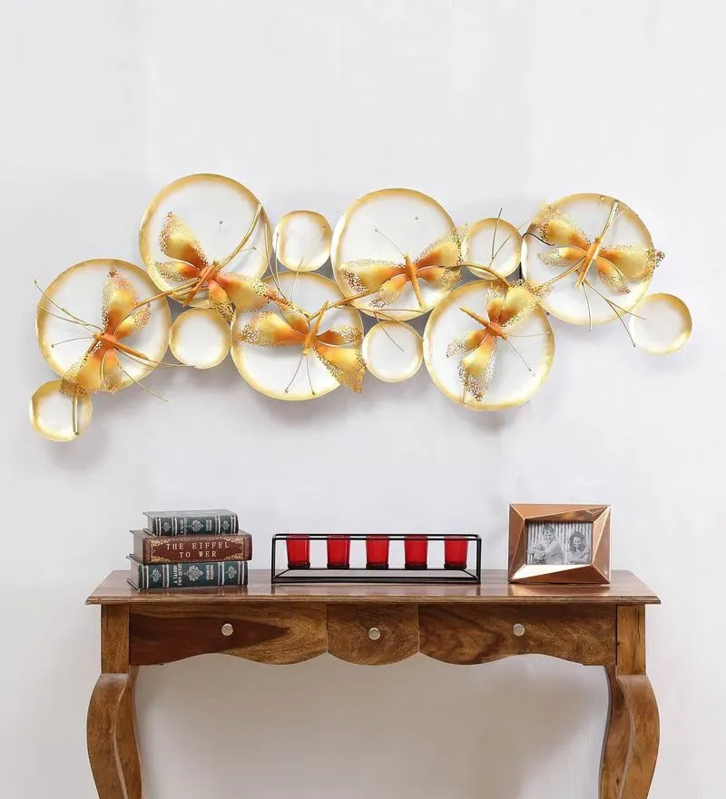 Wrought Iron Butterfly Wall Art With Led In Gold.jpg1.webp