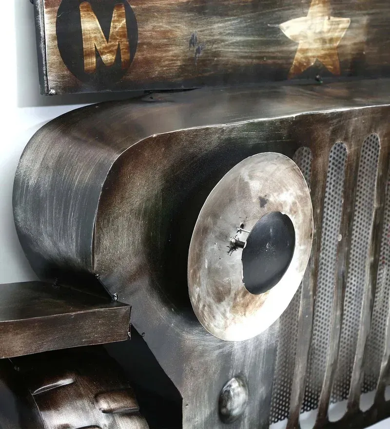 Wrought Iron Car Wall Art With Led In Brown.jpg4.webp