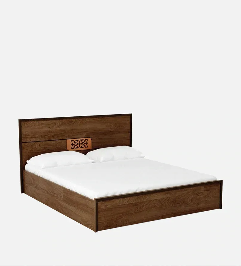 Yukashi Queen Size Bed in Columbia Walnut Finish with Box Storage.jpg2.webp