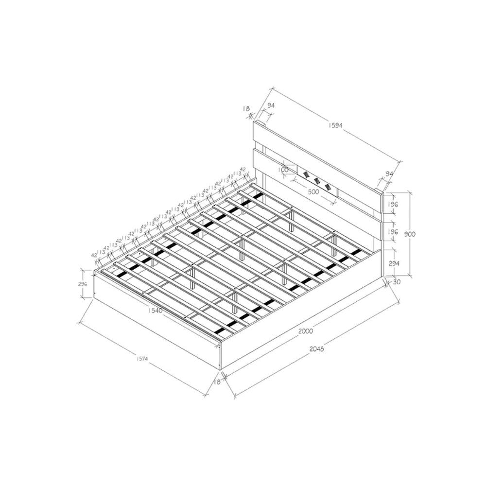 Yumako Queen Size Bed In Walnut Finish.jpg8.jpg
