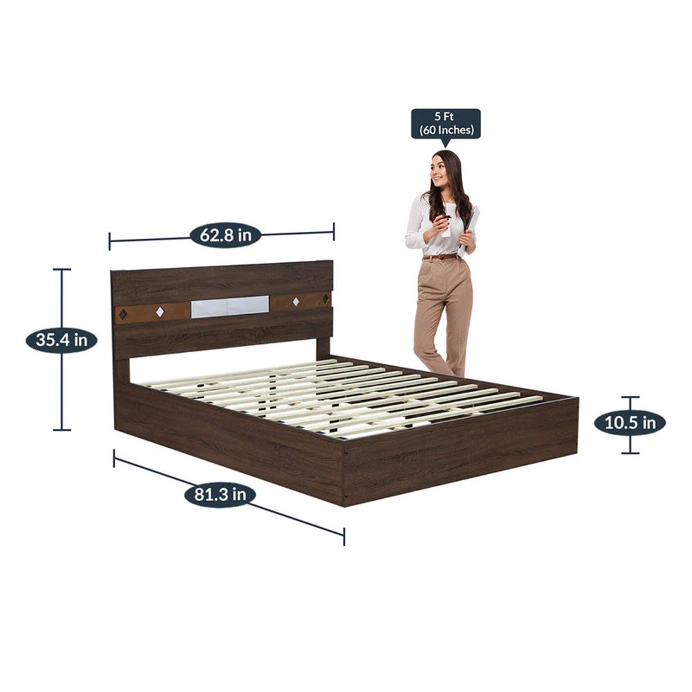 Yuudai Queen Size Bed In Walnut Finish.jpg2.jpg