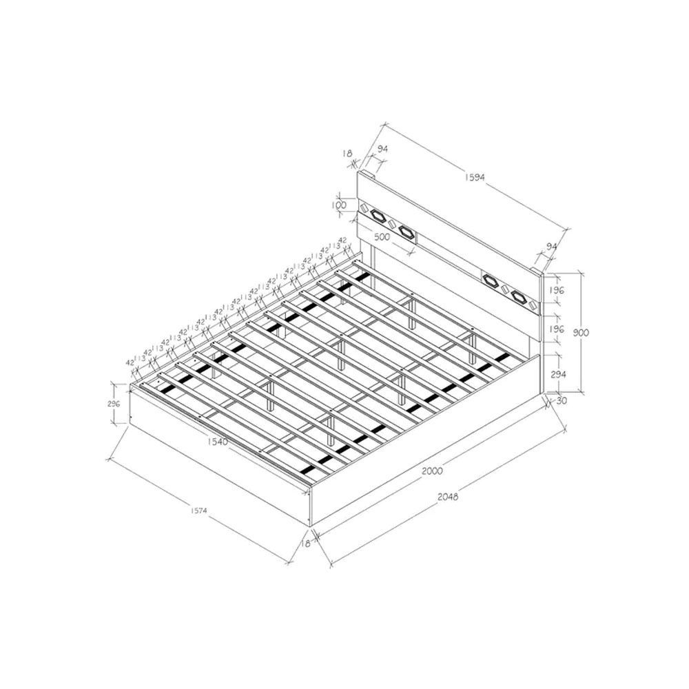Yuudai Queen Size Bed In Walnut Finish.jpg9.jpg