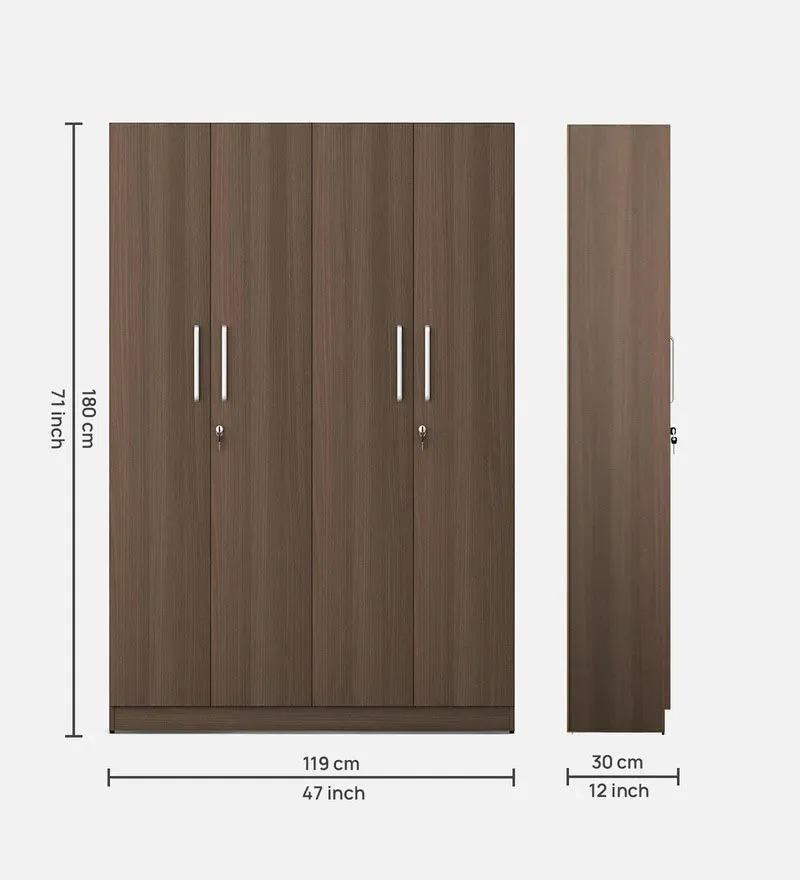 Yuzuki 4 Door Wardrobe in Akazia Brown Finish.jpg1.webp