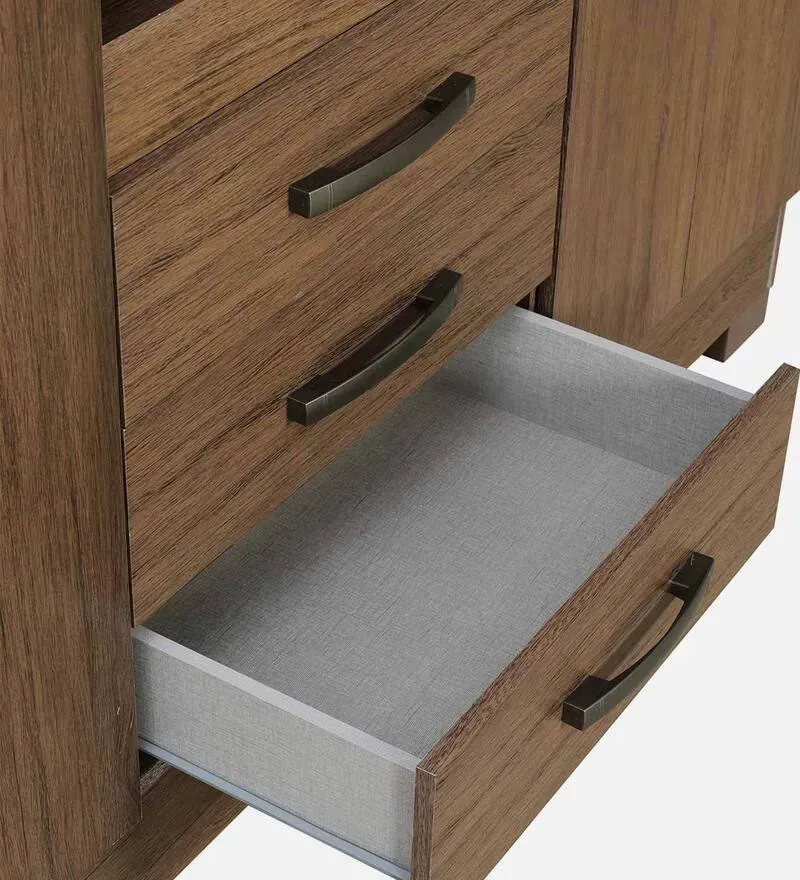 Zamami 4 Door Wardrobe in Brown Oak Finish with Mirror.jpg8.webp