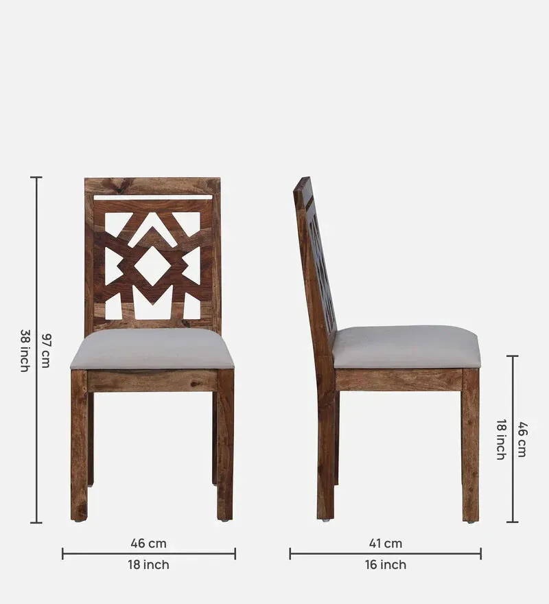 Zeven Sheesham Wood 4 Seater Dining Set In Rustic Teak Finish.jpg2.webp