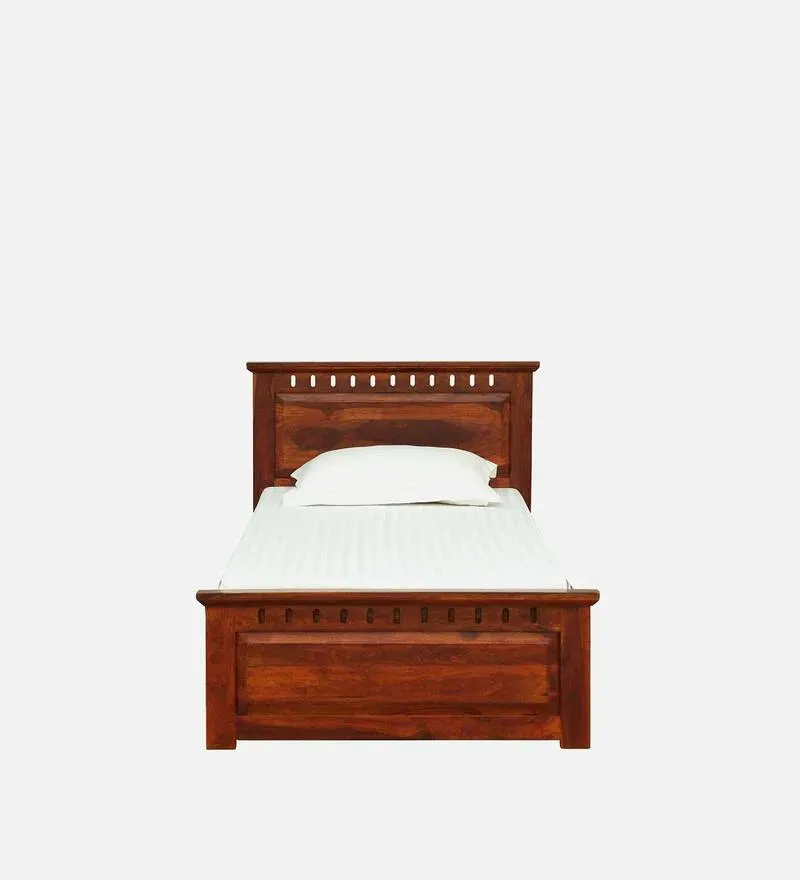 Zurndorf Sheesham Wood Single Bed In Honey Oak Finish.jpg3.webp
