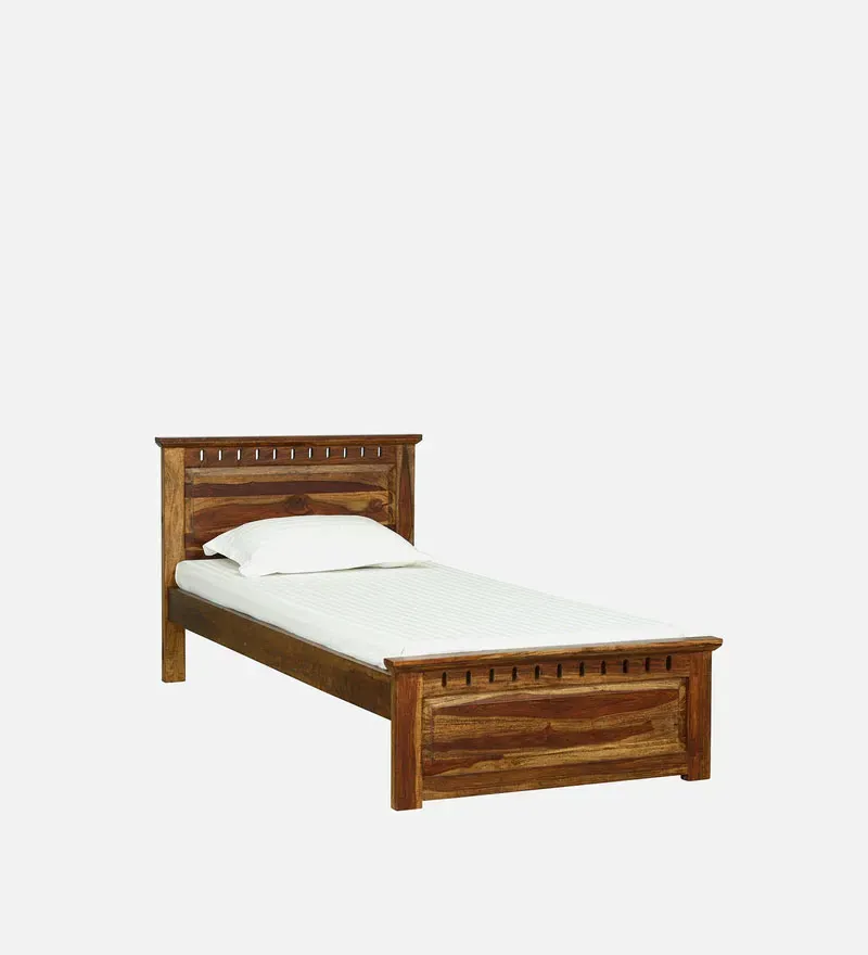 Zurndorf Sheesham Wood Single Bed In Provincial Teak Finish.jpg2.webp