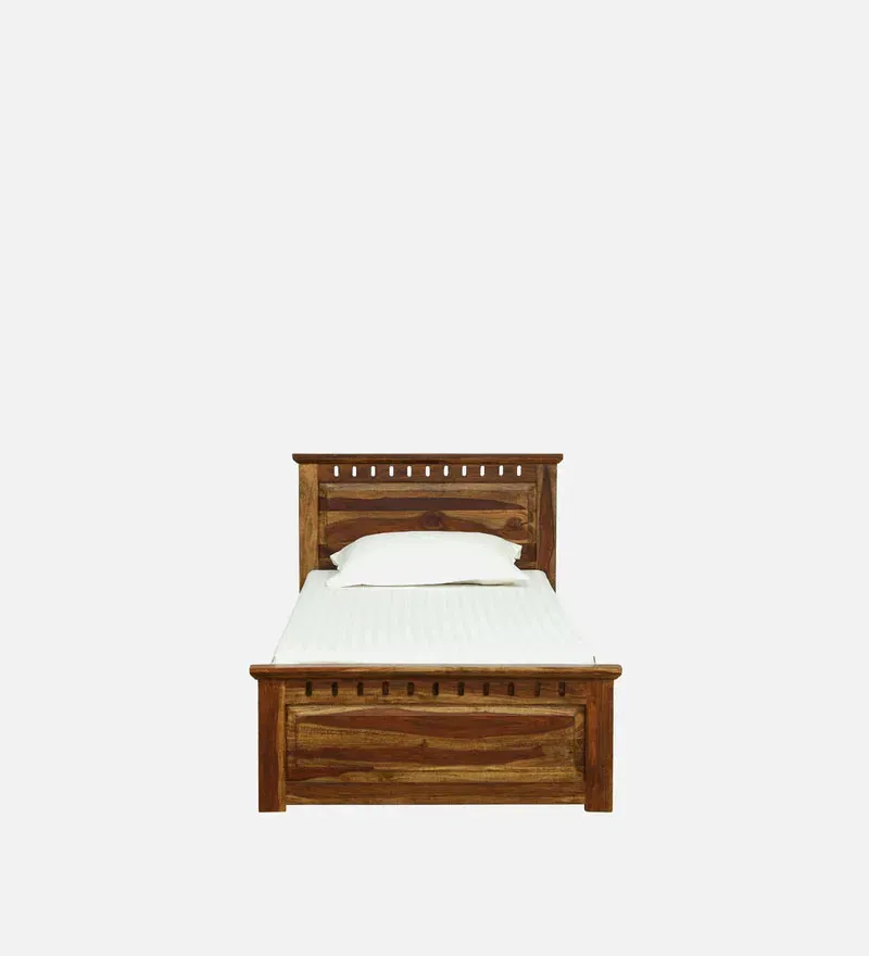 Zurndorf Sheesham Wood Single Bed In Provincial Teak Finish.jpg3.webp