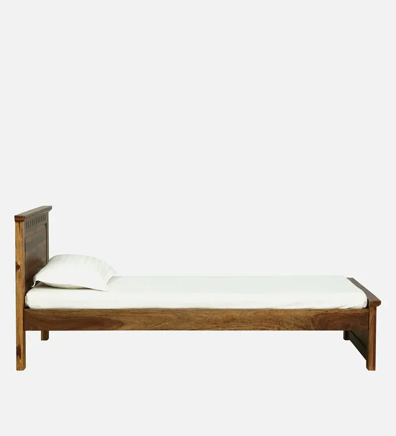 Zurndorf Sheesham Wood Single Bed In Provincial Teak Finish.jpg4.webp
